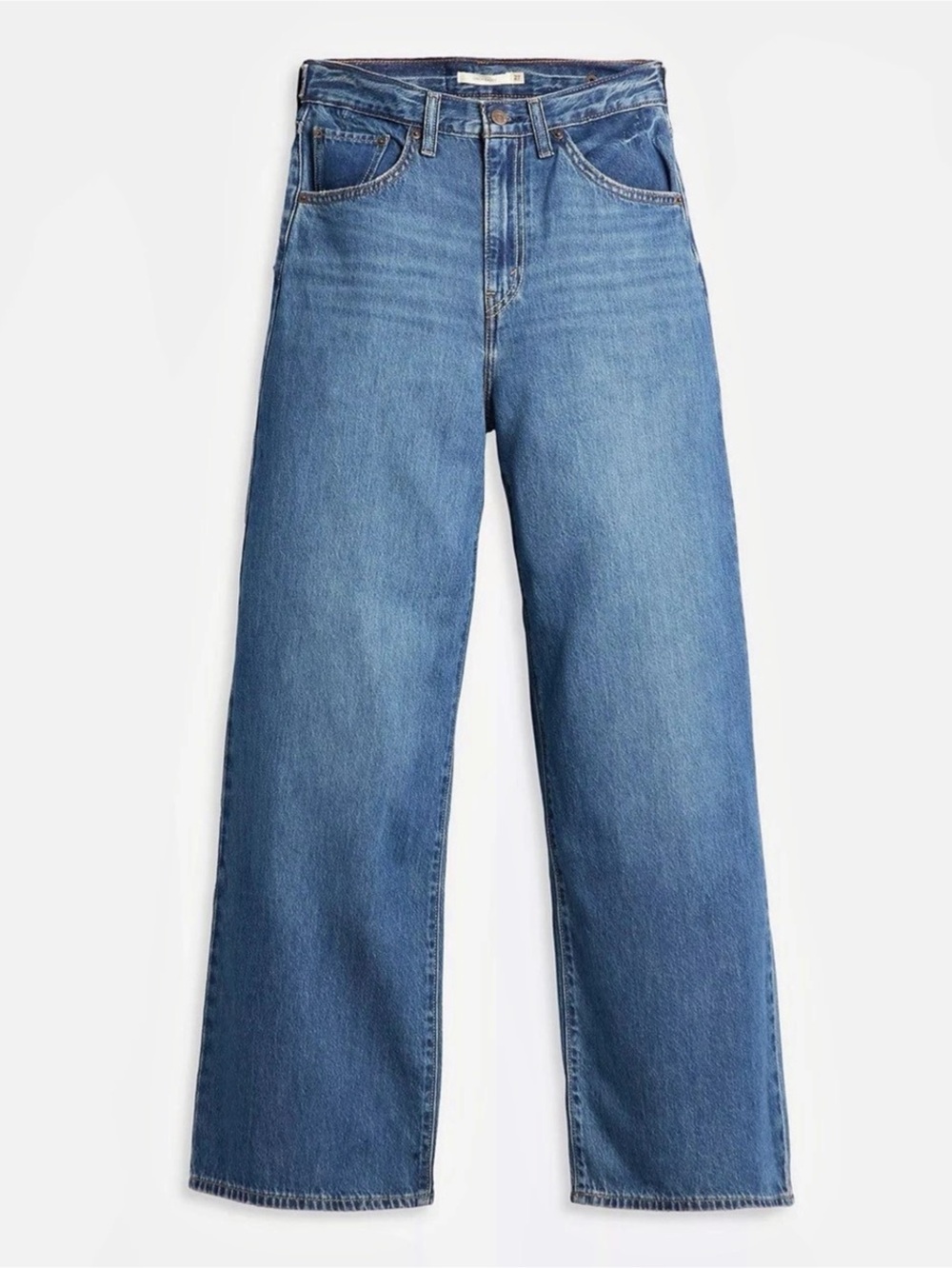 Levi's Wide Leg Cinch Baggy Jeans in Medium Wash